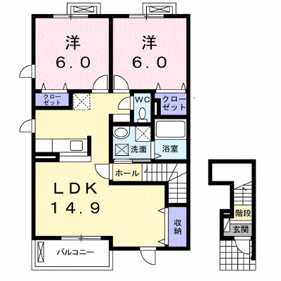 サン　フォレスト 201【管理NO：1-020071601-02010】 ★家具家電は申し込み後に搬入します★ ★2026年10月中旬入居可能★の物件画像
