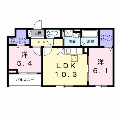 マーレ 103【管理NO：1-028402401-01030】 ★家具家電は申し込み後に搬入します★ ★2026年09月中旬入居可能★の物件画像
