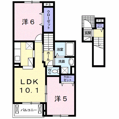 ル・リアンⅠ 202【管理NO：1-024504001-02020】 ★家具家電は申し込み後に搬入します★ ★2026年10月下旬入居可能★の物件画像