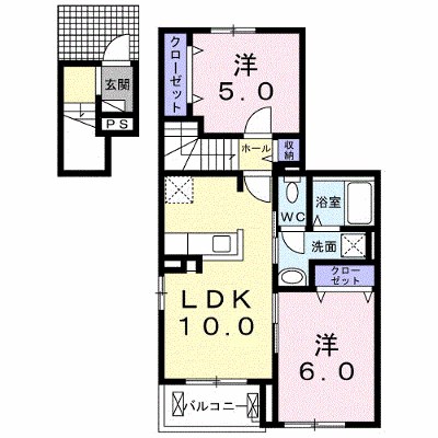 アナベル 205【管理NO：1-025173701-02040】 ★家具家電は申し込み後に搬入します★ ★2026年10月中旬入居可能★の物件画像
