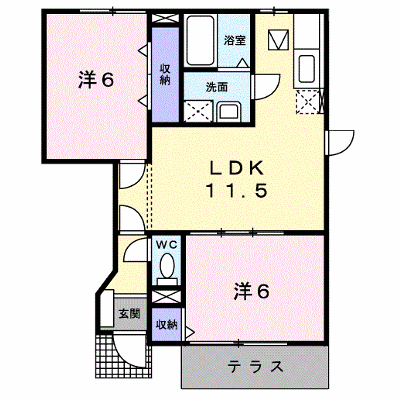 パインズドールⅠ 102【管理NO：1-010615401-01020】 ★家具家電は申し込み後に搬入します★ ★2026年10月中旬入居可能★の物件画像