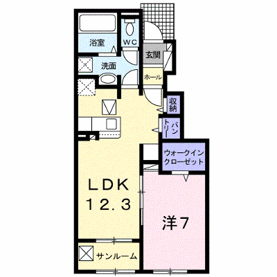 ファミーユⅡ 103【管理NO：1-024967902-01030】 ★家具家電は申し込み後に搬入します★の物件画像