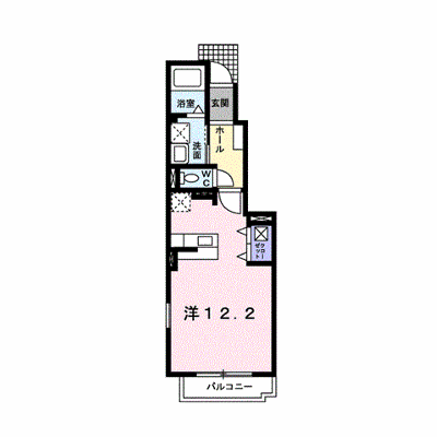 メゾンド・ラフレシール 103【管理NO：1-018377901-01030】 ★家具家電は申し込み後に搬入します★ ★2026年10月中旬入居可能★の物件画像