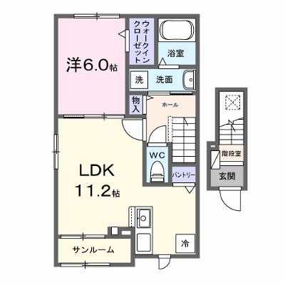 インステリア 201【管理NO：1-028650001-02010】 ★家具家電は申し込み後に搬入します★ ★2027年01月下旬入居可能★の物件画像