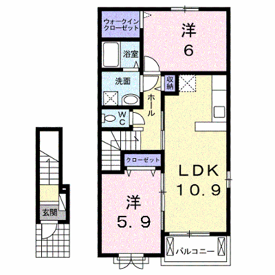 アトランテッド 203【管理NO：1-021862001-02030】 ★家具家電は申し込み後に搬入します★の物件画像
