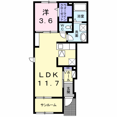 メゾン・ハヤブサ２　Ａ 101【管理NO：1-024979001-01010】 ★家具家電は申し込み後に搬入します★ ★2026年10月上旬入居可能★の物件画像
