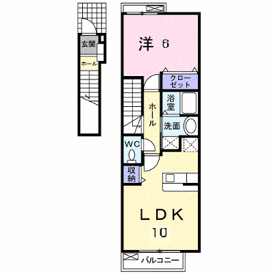 ターナリーⅤ 202【管理NO：1-016407901-02020】 ★家具家電は申し込み後に搬入します★ ★2026年10月上旬入居可能★の物件画像