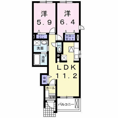 ノーブルブローテ 103【管理NO：1-020115501-01030】 ★家具家電は申し込み後に搬入します★ ★2026年09月中旬入居可能★の物件画像