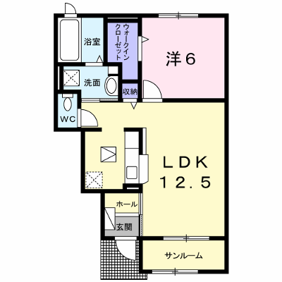 Ｏｐｔｉｍｕｓ　Ｗｉｎｄ　Ｂ 102【管理NO：1-024015302-01020】 ★家具家電は申し込み後に搬入します★ ★2026年09月下旬入居可能★の物件画像