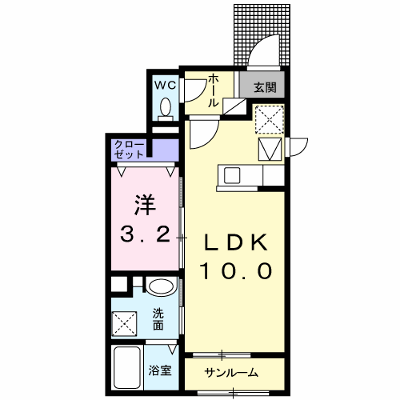 ドルチェ　ルーチェ　Ⅱ 101【管理NO：1-024069502-01010】 ★家具家電は申し込み後に搬入します★ ★2026年10月上旬入居可能★の物件画像