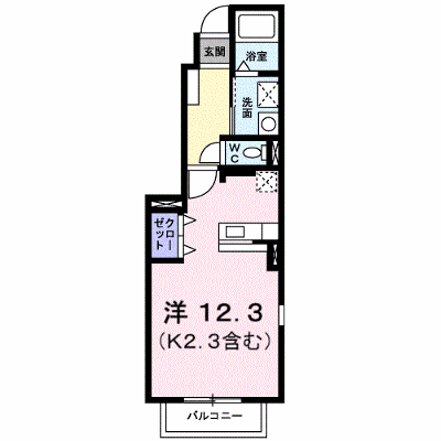 プロヴァンス 101【管理NO：1-018054201-01010】 ★家具家電は申し込み後に搬入します★ ★2026年09月下旬入居可能★の物件画像