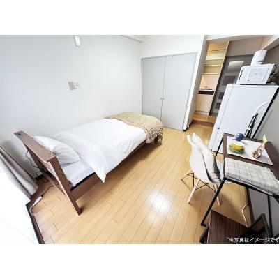 ユニオンマンスリー本千葉２　403　1R・シングル☆【禁煙ルーム】安心のオートロック完備/温水洗浄便座＆バス・トイレ別＆デスク・チェア＆たっぷり収納2ドア冷蔵庫など生活家電のあるお部屋の物件画像