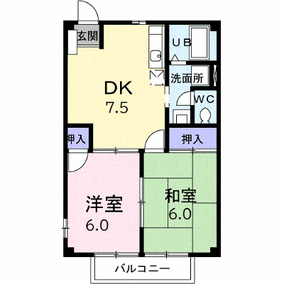 エクセルハイム穴橋 202【管理NO：1-004722301-02020】 ★家具家電は申し込み後に搬入します★ ★2026年08月下旬入居可能★の物件画像