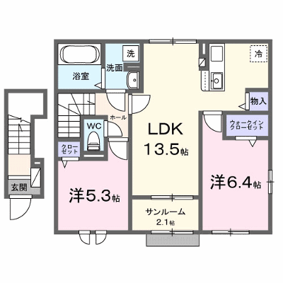 ベレケ 202【管理NO：1-028596101-02020】 ★家具家電は申し込み後に搬入します★ ★2026年11月上旬入居可能★の物件画像