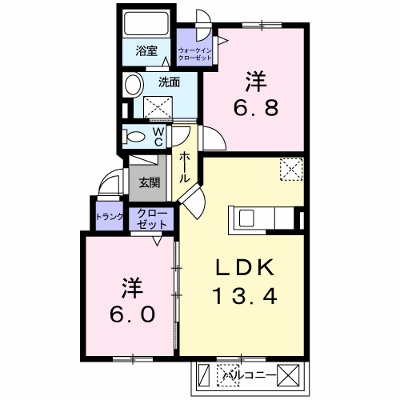 Ａｍｙ　Ⅴ 103【管理NO：1-017290601-01030】 ★家具家電は申し込み後に搬入します★の物件画像