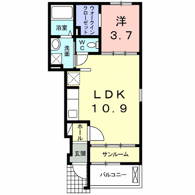 クラール 103【管理NO：1-017987301-01030】 ★家具家電は申し込み後に搬入します★ ★2026年10月中旬入居可能★の物件画像