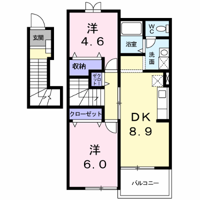 ベルハイツ 202【管理NO：1-011003601-02020】 ★家具家電は申し込み後に搬入します★ ★2026年10月中旬入居可能★の物件画像