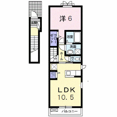 プランドール　ソフィアＡ 201【管理NO：1-020506101-02010】 ★家具家電は申し込み後に搬入します★ ★2026年10月中旬入居可能★の物件画像