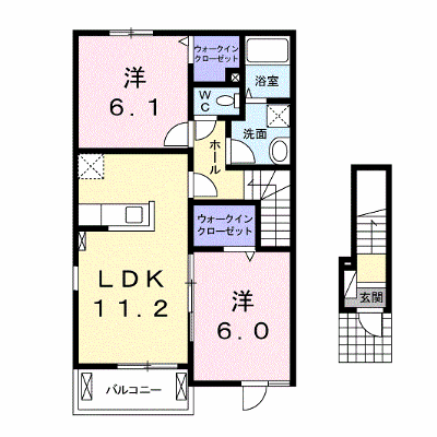 レジデンス峰　Ｂ 201【管理NO：1-021656402-02010】 ★家具家電は申し込み後に搬入します★ ★2026年11月上旬入居可能★の物件画像