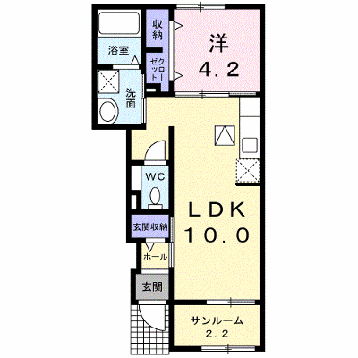 ラピィエル 103【管理NO：1-018988601-01030】 ★家具家電は申し込み後に搬入します★ ★2026年10月上旬入居可能★の物件画像