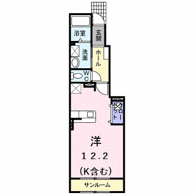 ヴィラ・シュノンソ－ 103【管理NO：1-015149001-01030】 ★家具家電は申し込み後に搬入します★の物件画像