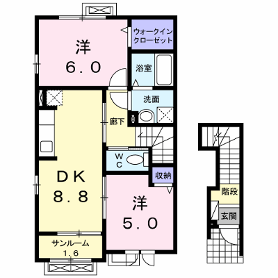 カ－サ・フェリ－チェ 201【管理NO：1-017567301-02010】 ★家具家電は申し込み後に搬入します★ ★2026年10月上旬入居可能★の物件画像