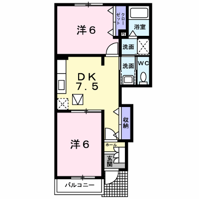 エステート・Ａ　Ⅱ 101【管理NO：1-014179202-01010】 ★家具家電は申し込み後に搬入します★の物件画像
