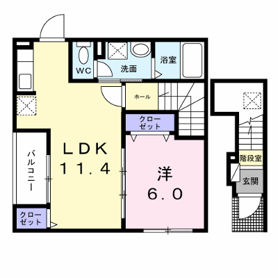 カレント　六笠 202【管理NO：1-027508601-02020】 ★家具家電は申し込み後に搬入します★ ★2026年10月中旬入居可能★の物件画像