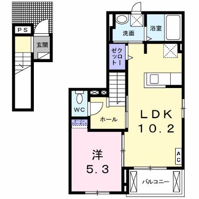 ストロベリー　ヒルズ 201【管理NO：1-022489501-02010】 ★家具家電は申し込み後に搬入します★ ★2026年10月中旬入居可能★の物件画像