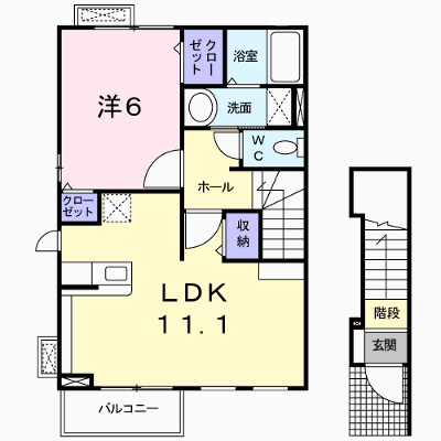 プルミエール 201【管理NO：1-019351001-02010】 ★家具家電は申し込み後に搬入します★ ★2026年10月中旬入居可能★の物件画像
