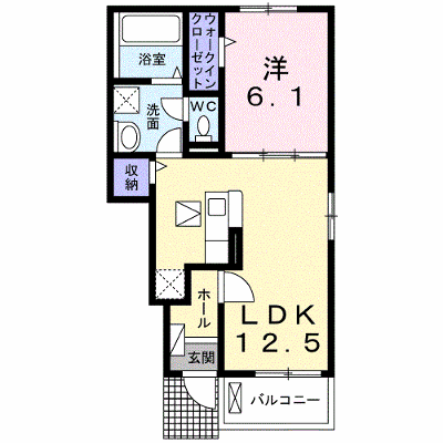 アンソレイエ・ジャルダンⅢ 103【管理NO：1-026923601-01030】 ★家具家電は申し込み後に搬入します★の物件画像