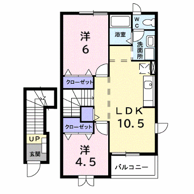 コーモドメゾン　Ｓ．Ｋ 202【管理NO：1-012485101-02020】 ★家具家電は申し込み後に搬入します★の物件画像