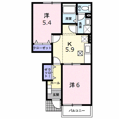 サンライズ松野 105【管理NO：1-011582601-01040】 ★家具家電は申し込み後に搬入します★ ★2026年09月中旬入居可能★の物件画像