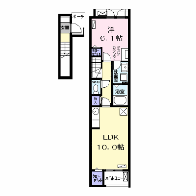 グランツコートＫＫ　Ⅰ 203【管理NO：1-024564501-02030】 ★家具家電は申し込み後に搬入します★ ★2026年09月下旬入居可能★の物件画像
