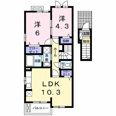 コンセルヴェ十六田 203【管理NO：1-019608001-02030】 ★家具家電は申し込み後に搬入します★の物件画像