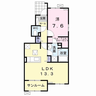 プルメリアＦ 101【管理NO：1-024091901-01010】 ★家具家電は申し込み後に搬入します★ ★2026年10月中旬入居可能★の物件画像