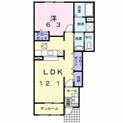 フローレンス 103【管理NO：1-014421101-01030】 ★家具家電は申し込み後に搬入します★ ★2026年10月中旬入居可能★の物件画像
