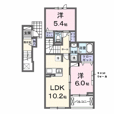 ラヴィアンローズ 202【管理NO：1-028397801-02020】 ★家具家電は申し込み後に搬入します★ ★2026年12月中旬入居可能★の物件画像