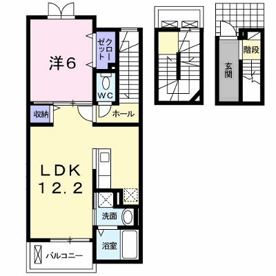 ジェルメ・メゾン 305【管理NO：1-016695601-03040】 ★家具家電は申し込み後に搬入します★ ★2026年09月中旬入居可能★の物件画像