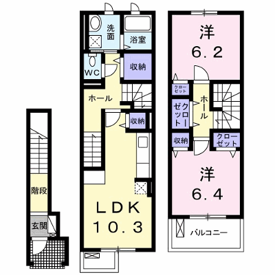 カーサ・フェリチェⅠ 203【管理NO：1-017553601-02030】 ★家具家電は申し込み後に搬入します★ ★2026年10月上旬入居可能★の物件画像