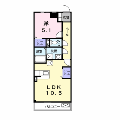 ベルフルールＮ・Ｋ 205【管理NO：1-016094301-02040】 ★家具家電は申し込み後に搬入します★の物件画像