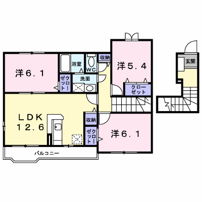 パークハイツ西田Ⅱ 202【管理NO：1-013714001-02020】 ★家具家電は申し込み後に搬入します★ ★2026年10月中旬入居可能★の物件画像