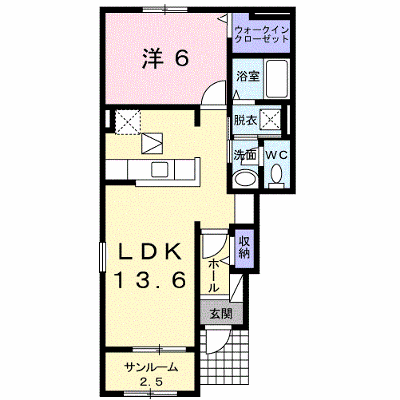 クラージュ　Ⅱ 101【管理NO：1-018644202-01010】 ★家具家電は申し込み後に搬入します★の物件画像