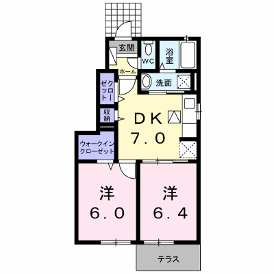 グラン　テレーノ　Ｅ 101【管理NO：1-020068701-01010】 ★家具家電は申し込み後に搬入します★ ★2026年10月上旬入居可能★の物件画像