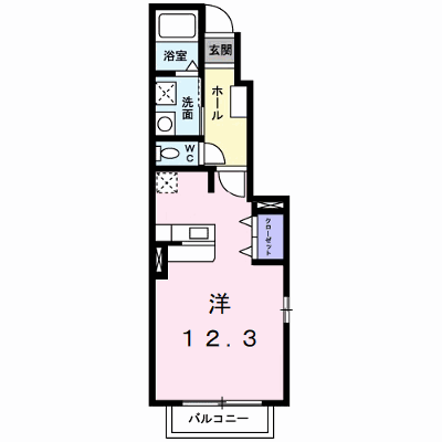 ノイブリーゼⅡ 101【管理NO：1-015548401-01010】 ★家具家電は申し込み後に搬入します★の物件画像