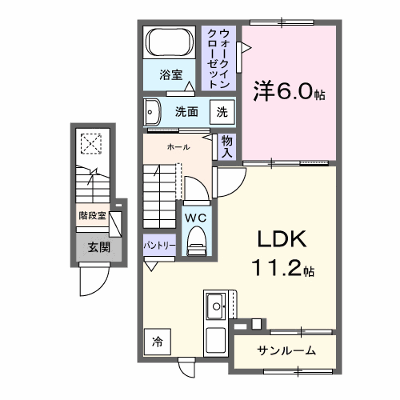 アヴニール 204【管理NO：1-028502001-02040】 ★家具家電は申し込み後に搬入します★ ★2027年01月下旬入居可能★の物件画像