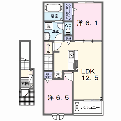 グレイス行橋西泉 203【管理NO：1-027328401-02030】 ★家具家電は申し込み後に搬入します★ ★2026年10月下旬入居可能★の物件画像