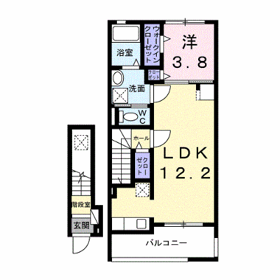 プロムナード春日Ⅱ 201【管理NO：1-028302801-02010】 ★家具家電は申し込み後に搬入します★の物件画像