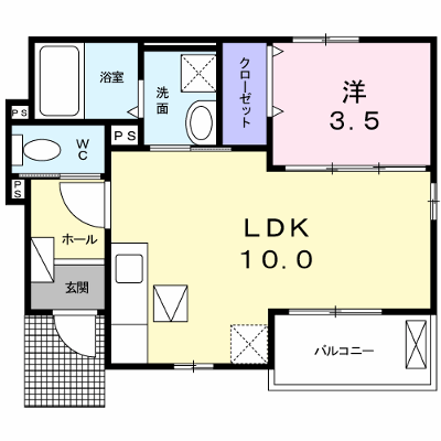 ユニゾン・ベル　シス 103【管理NO：1-018330501-01030】 ★家具家電は申し込み後に搬入します★ ★2026年11月中旬入居可能★の物件画像