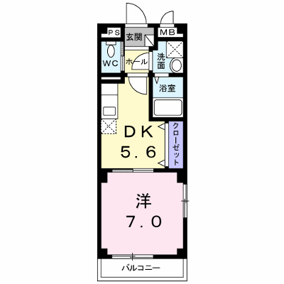 プリムローズヒル神石 101【管理NO：1-015808101-01010】 ★家具家電は申し込み後に搬入します★ ★2026年10月中旬入居可能★の物件画像